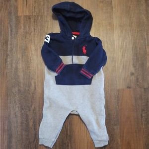 Polo Ralph Lauren 9 month hooded coverall